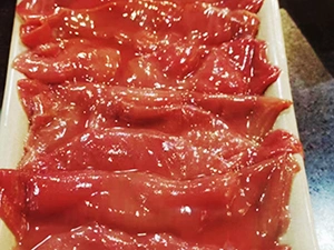 Rebanadas de solomillo