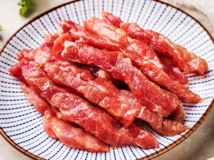 Tiras de carne de res