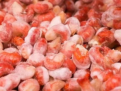 Glaseado con hielo para cangrejos de río